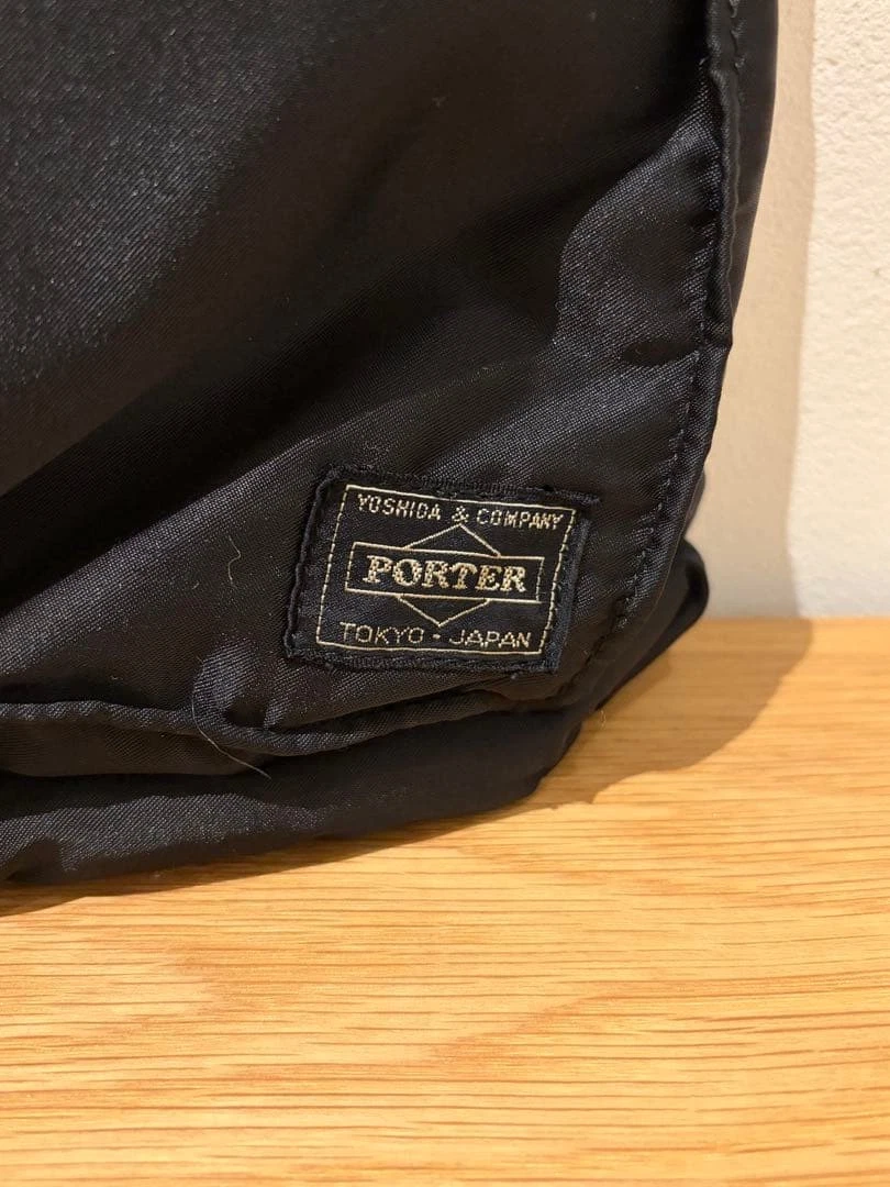 PORTER Yoshida TANKER Aktentasche Helmtasche schwarz Nylon orange Futter Japan
