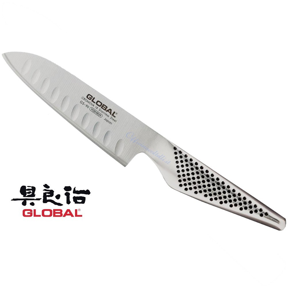 Santoku 13 cm alveolato giapponese Global GS90