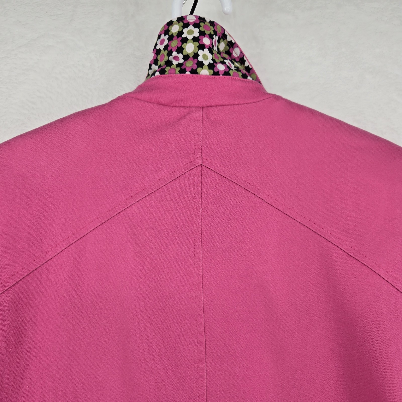 Talbots Jacket Womens Medium Collared Floral Line… - image 9