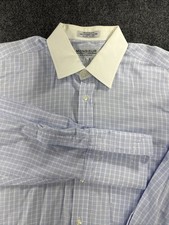 Vintage Monsieur by Givenchy Shirt Men  s 16.5 34-35 Large Blue Check BNWOT