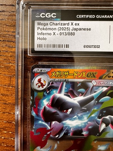 Pokemon Mega Charizard x EX #013/080 Japanese Inferno x CGC 10 Pristine - Picture 7 of 7