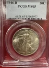 1946-D Walking Liberty Half Dollar MS65 PCGS Free Shipping
