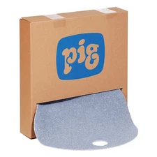 Pig Blu255 Sorbent Pad, 6 Gal, 22 In Dia., Universal, Blue, 25 Pk