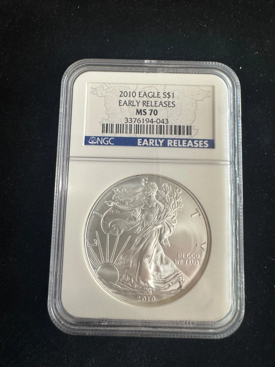 American Eagle MS 70 Graded 2010 Silver Bullion Coins for sale | eBay
