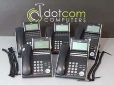 Nec DT300 DTL-12D-1 BK 24 DTL12 DTL12D Digital Display Telephone Black Lot 5