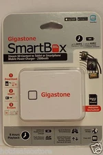 NEW - Dane-Elec Gigastone SmartBox A2 Wireless Portable Drive (White) & Charger