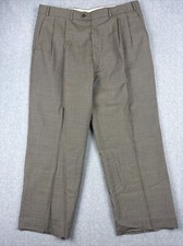 Vintage Chaps Ralph Lauren Pants Mens 38 (37x28) Shepherds Check Wool Trousers