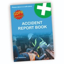 Accident Report/Record Book GDPR First Aid
