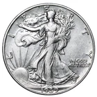 1939-D Walking Liberty Half Dollar In AU Condition