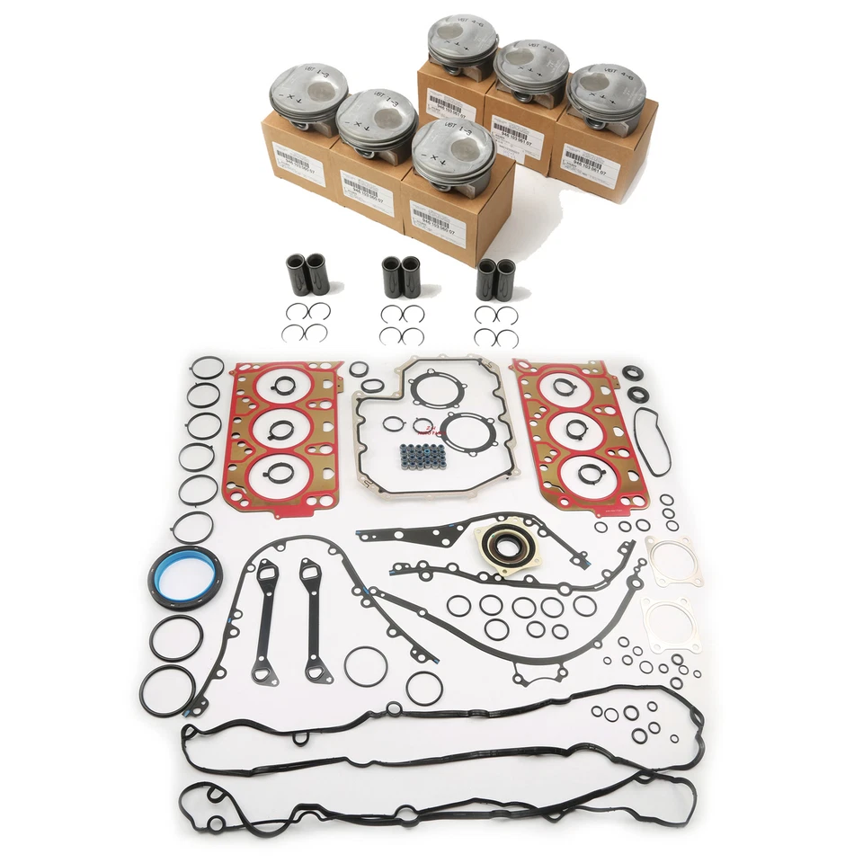 Engine Overhaul Rebuild Pistons Gaskets Kit For Porsche Macan Panamera S V6 3.0T — 第 3/4 张图片