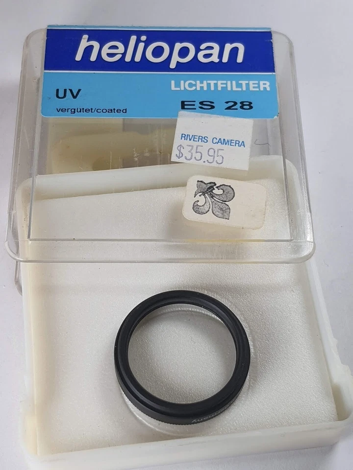 Heliopan 28mm UV Glass Lens Protector Safety Filter ES28 28 mm Germany - Image 2 of 4