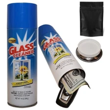 Glass Cleaner Diversion Safe Stash Can Screw Lock Hidden Compartment