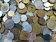 1 KG Münzen aus aller Welt  z.B. Europa, Asien, Afrika, Südamerika, etc.