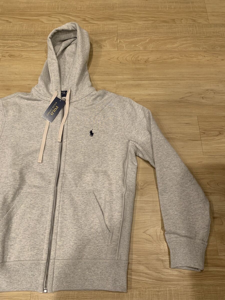 【POLO RALPH LAUREN】 Essential Fleece Hoodie ★ Polo Ralph Lauren Men's Signature RL Fleece Full Zip Hoodie