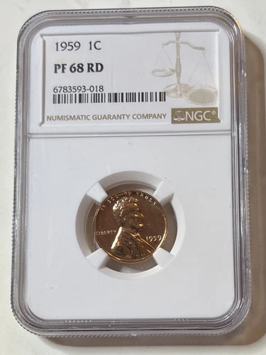 1959 Lincoln Memorial One Cent Proof Penny 1C NGC PF 68 RD BEAUTIFUL & SPOTFREE
