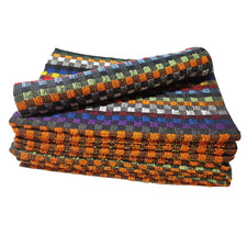 Terry Tea Towels Black Grey & Orange 100% Cotton Super Absorbent Pack of 1 to 10