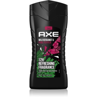 17,60 /L - 6x Axe Duschgel 3in1 - Wild Fresh Bergamot & Pink Pepper - 250ml