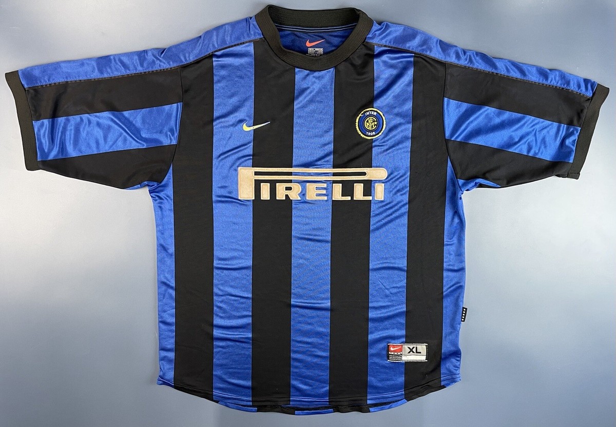 INTER MILAN 1999/2000 HOME FOOTBALL SHIRT NIKE VINTAGE INTER MILAN 1999/2000 HOME FOOTBALL SHIRT NIKE VINTAGE