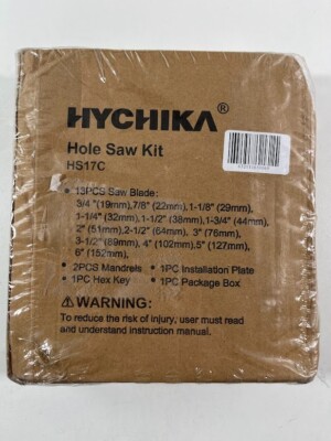 HYCHIKA Max Size 6 in. and Min Size 3/4 in. Hole Saw Set (19-piece) HS17C