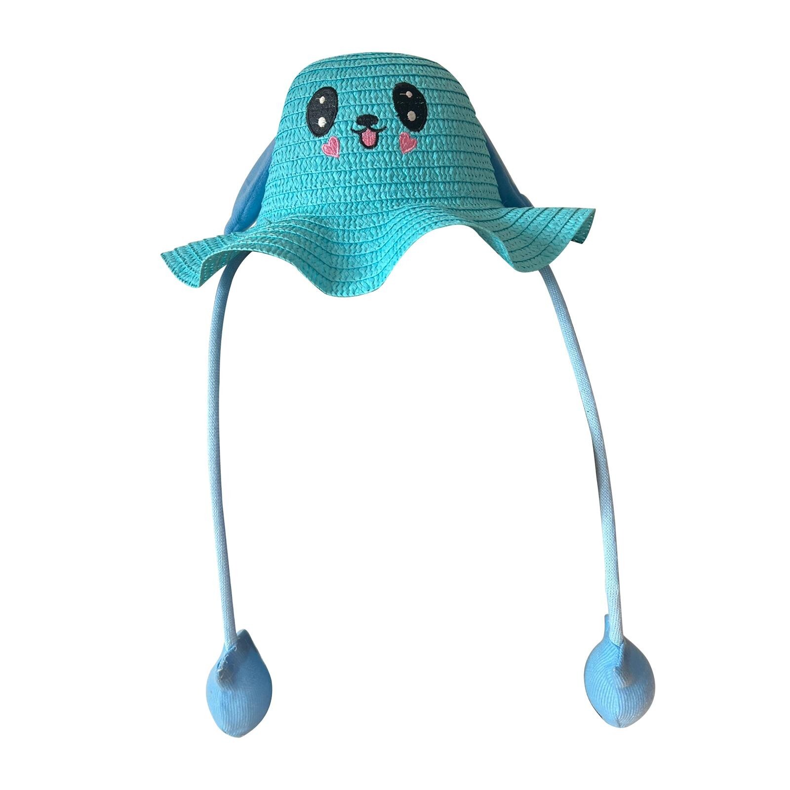 Pack of 12X Funny Bunny Cute Rabbit Moving Ear Flap Hat with Paws for Kids