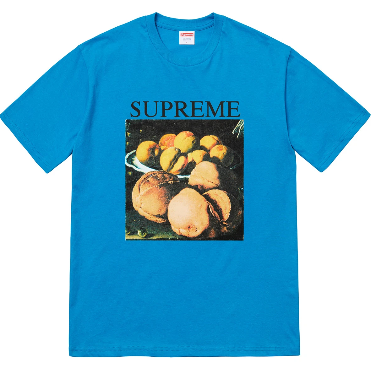 T shirt Supreme Still Life Medium M bleu FW18 BOGO boîte logo streetwear skate