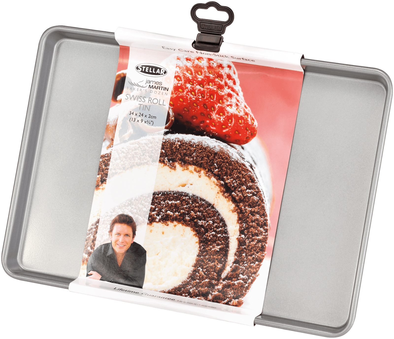 Stellar James Martin, Bakers Collection 33 x 23 x 2cm Swiss Roll Tin, Non-Stick