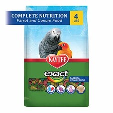 Kaytee Exact Rainbow Premium Daily Nutrition for Parrots and Conures,4-Pound Bag