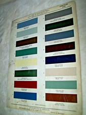 1949 Chrysler car Ditzler auto Paint Chips set + bulletin