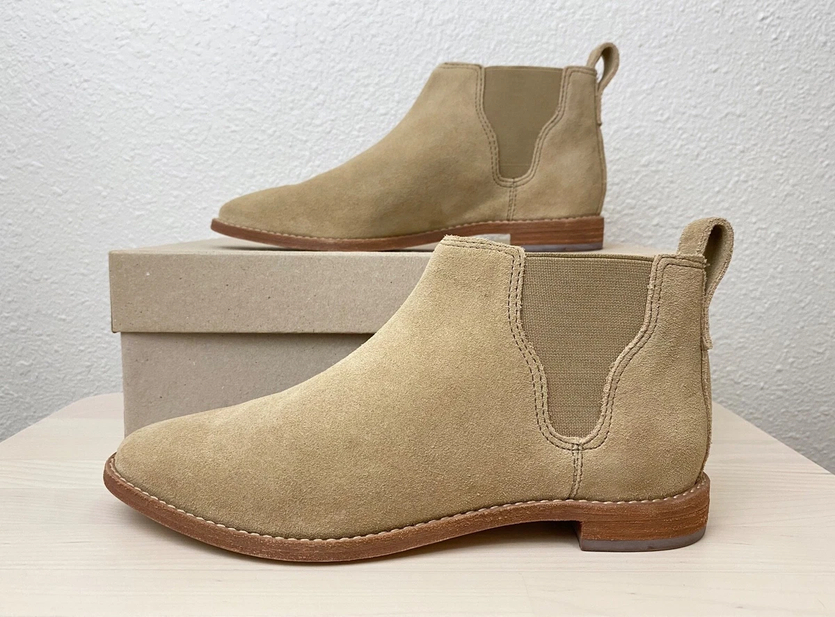 Madewell Tan Suede Leather Bryce Chelsea Western Cowgirl Boots Size 6.5 Womens Madewell Flat (Under 1 in) Brown Boots for Women for sale | eBay main image 2