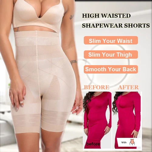 High Waist Tummy Control Trainer Thigh Slimmer Butt Lift Shapewear Girdle Corset - Picture 7 of 25