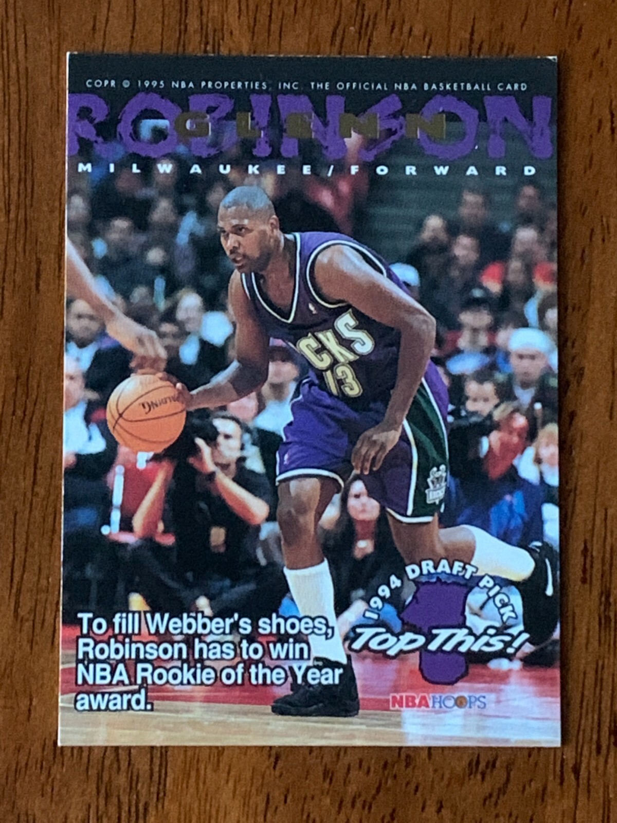 1994-95 NBA Hoops #421 TOP- Glenn Robinson, Bucks & Chris Webber, Warriors- NmMt