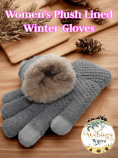 Women's Plush Lined Winter Gloves