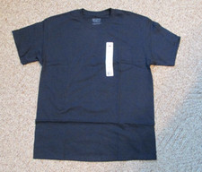 Gildan DryBlend Short Sleeve Pocket T-shirt, adult Large, dark navy blue, NWT
