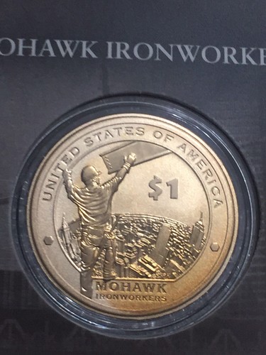 2015 Mohawk Ironworkers American $1 Coin & Currency Set - Picture 6 of 12
