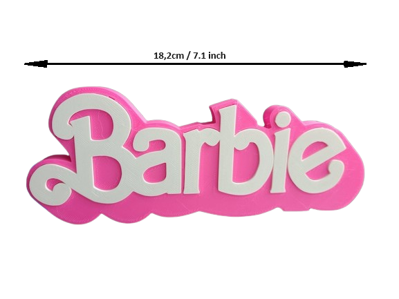 Barbie logo sign logotype logotipo lettering logotipo cartel