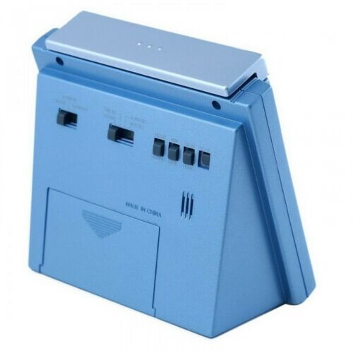 Casio DQ750F-2D Blue LED Light Digital Alarm Desk Clock Thermometer Snooze NEW