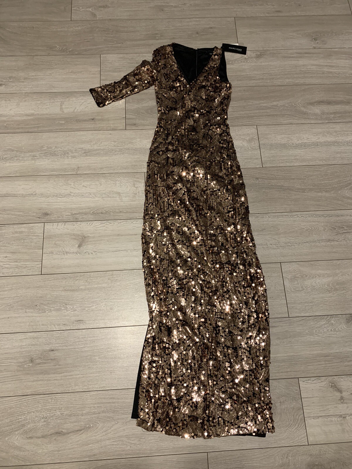 GUESS MARCIANO LONG SEQUIN DRESS RRP €239 UKS image 2