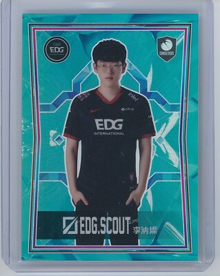 2021-2022 Buffun LPL League of Legends LOL EDG LNG SCOUT Aqua Refractor /77