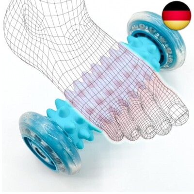 FußMassageroller, Igelball FußMassage, Massageball Fuss, Faszienrolle F