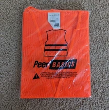 Peer Basics High Visibility Reflective Safety Vest Neon Orange XL