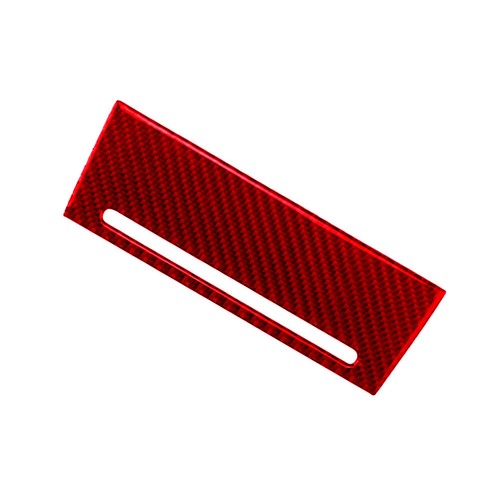 Red Carbon Fiber Cigarette Lighter Cover Interior Trim For Audi A4 S4 2005-2008 - Picture 6 of 10
