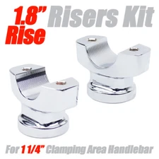 CNC 1 1/4" Handlebar 1.8" Risers Kit For Harley Breakout FXSB FXBR FXBRS Chrome