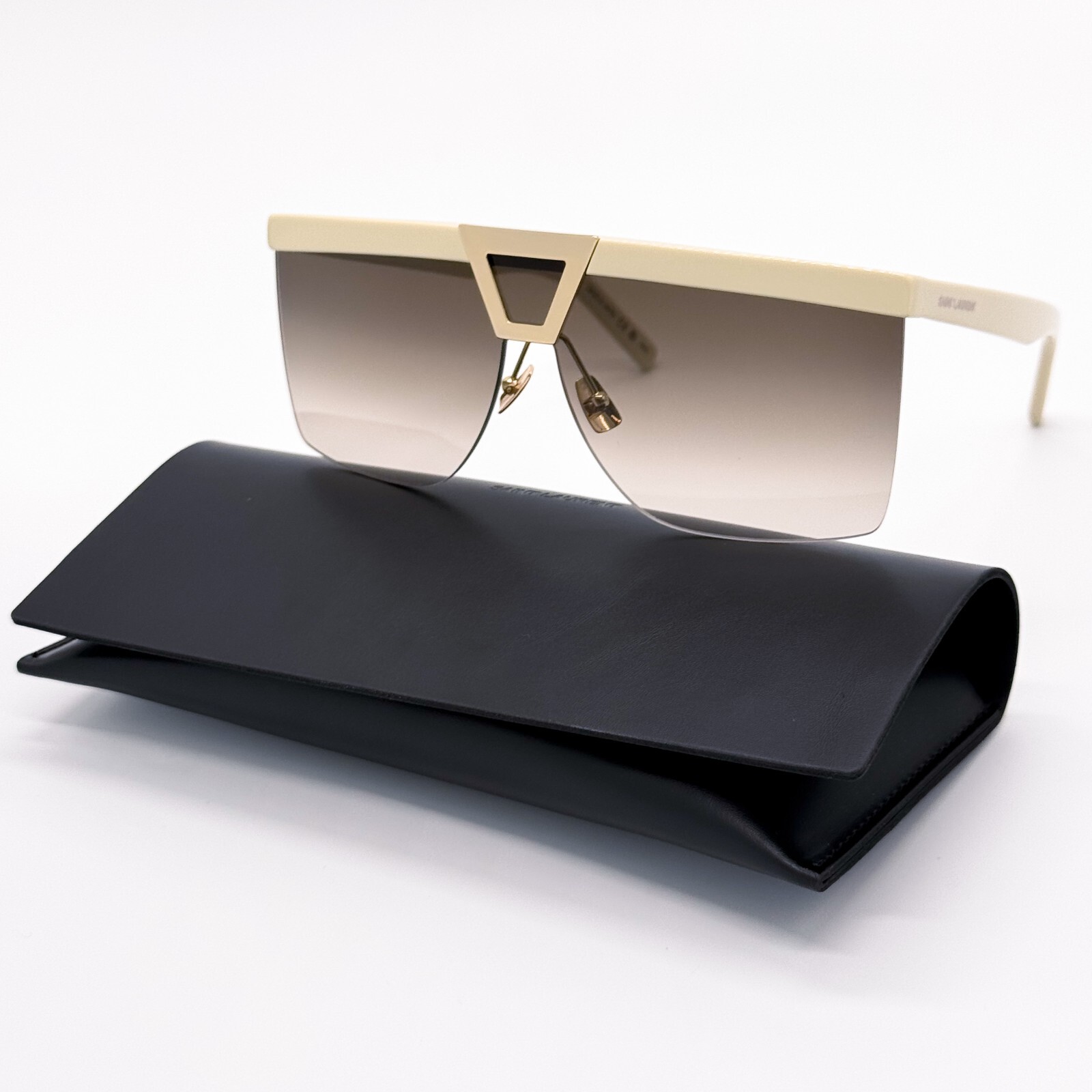 NUOVI OCCHIALI DA SOLE UNISEX SAINT LAURENT SL 537 PALACE 002 SCUDO SAINT LAURENT SL537