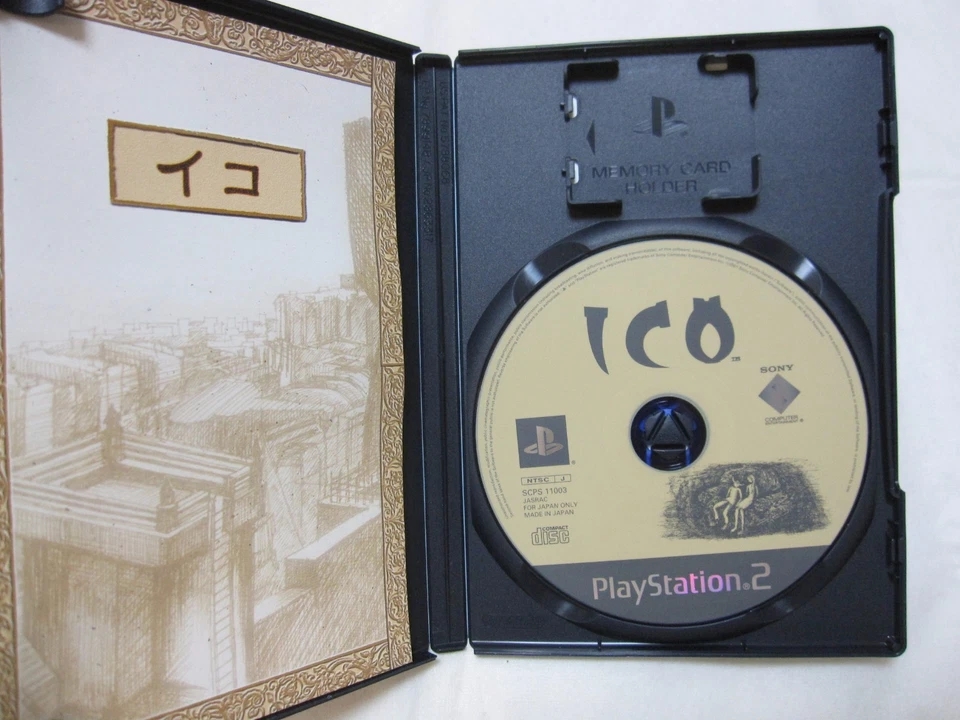 USED Sony PS2 ICO + Official Guide Book + Soundtrack CD 3 Set Japanese Version - Image 2 of 4