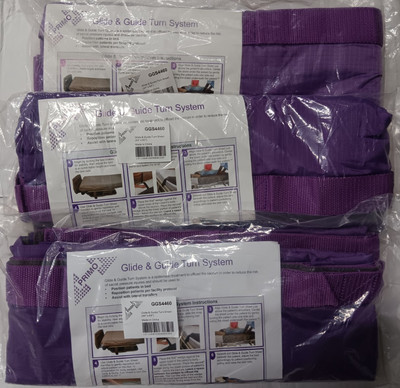 3Packs  Primo Glide & Guide Turn System Sheet GGS4460 44''X60'' Bariatric Reduces