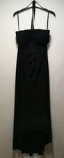 John Charles Black Ball Gown, Maxi, Halterneck - Size 12 (010)