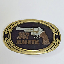357 Magnum Brass Belt Buckle 1983 NAP Inc