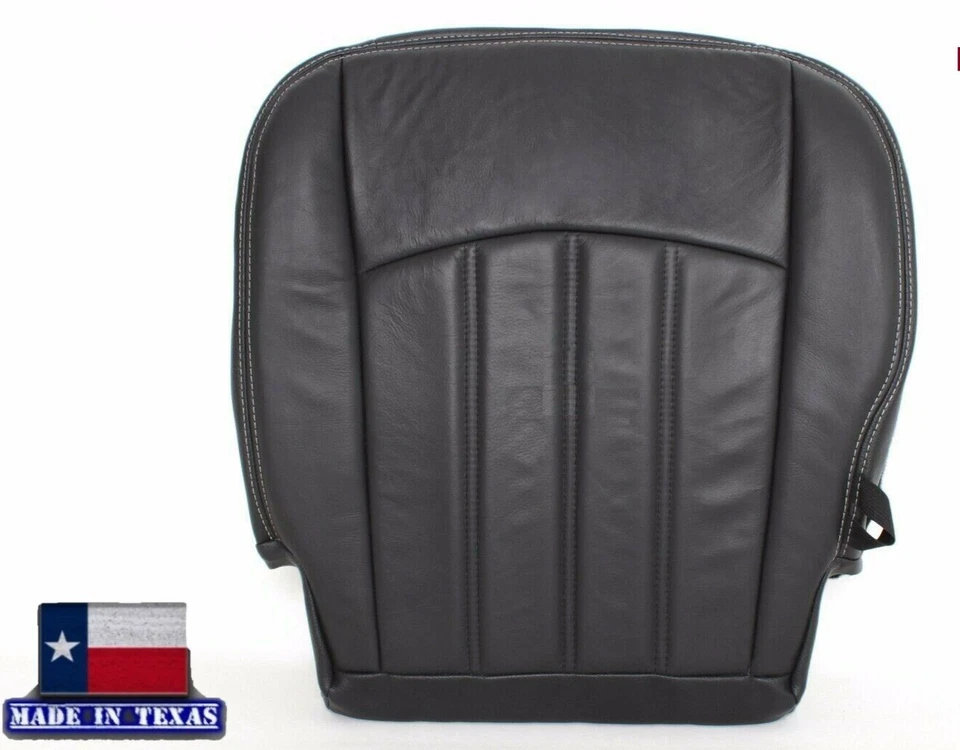Cubierta de asiento inferior del conductor para Dodge Ram Laramie 2012 gris oscuro cuero Syn Foto 2 de 4