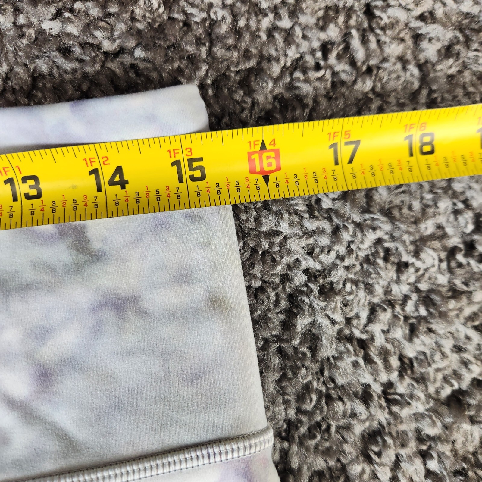 Athleta Leggings Womens Large Elation Snow Dye 7/8 Tight Pants White