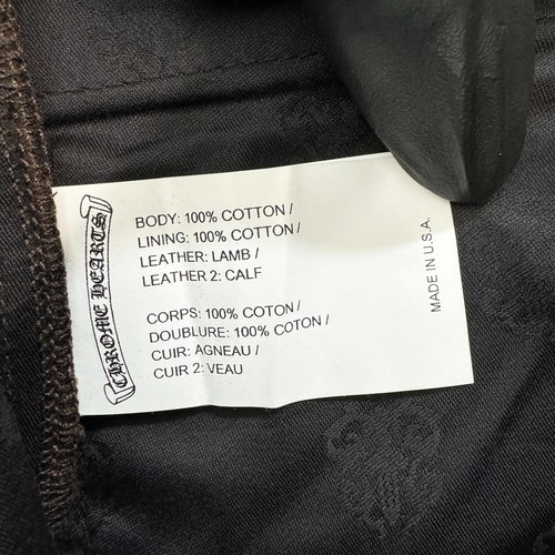 Jeans Chrome Hearts Cheetah Cross Patch in marrone prezzo consigliato £ 10000 * - Foto 21 di 24